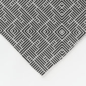 ADOM Graue Texturierte Mesh-Decke Fleecedecke (Ecke)