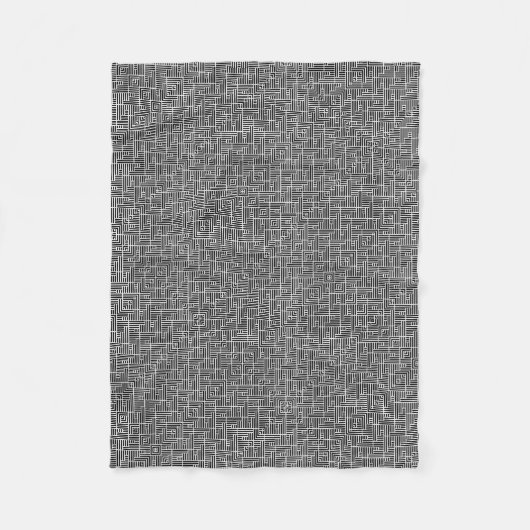 ADOM Graue Texturierte Mesh-Decke Fleecedecke (Vorderseite)