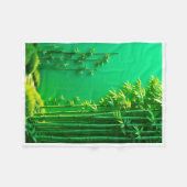 ADOM Grüne Bambuswald-Decke Fleecedecke (Vorderseite (Horizontal))