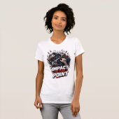 ADOM Impact Is The Point Weißes T-Shirt (Vorne ganz)