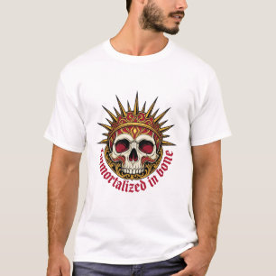 ADOM In Knochen verewigter Kronenschädel T-Shirt