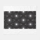 ADOM Japanese Geometric Star Blanket Fleecedecke (Vorderseite (Horizontal))