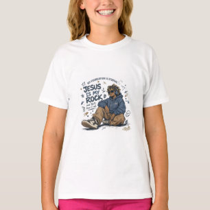 ADOM "Jesus Is My Rock" Damen T-Shirt