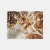 ADOM Kaffee- und Milch-Splash-Art-Decke Fleecedecke (Vorderseite (Horizontal))
