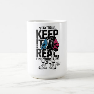 ADOM Keep It Real Langarm-Shirt Kaffeetasse