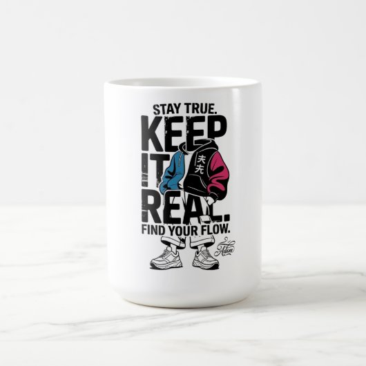 ADOM Keep It Real Long Sleeve Tee Kaffeetasse (Mittel)