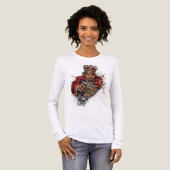 ADOM King Playing Card Long Sleeve Tri-Blend Shirt (Vorderseite voll)