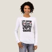 ADOM Lebensrettende Notfallkrankenschwester Tri-Blend Shirt (Vorderseite voll)
