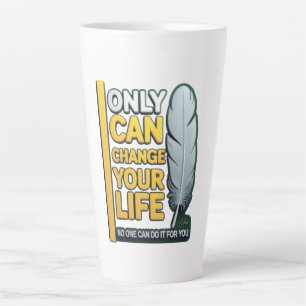ADOM "Lebensveränderung" Graphic-T-Shirt für Damen Milchtasse