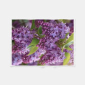 ADOM Lila Fliederblüten-Decke Fleecedecke (Vorderseite (Horizontal))