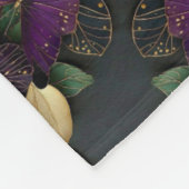 ADOM Lila Schmetterling Goldblatt Decke (Ecke)