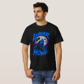 ADOM Lunar Howl Wolf Design T-Shirt (Vorne ganz)