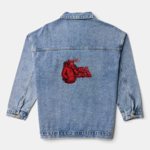 ADOM "MLS School" Damen Grafik T-Shirt Jeansjacke