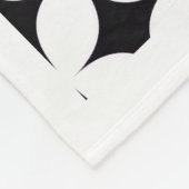 ADOM Moderne Schwarz-Weiß-Sterndecke Fleecedecke (Ecke)