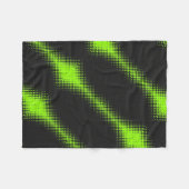 ADOM Neon Grün Halftone-Decke Fleecedecke (Vorderseite (Horizontal))