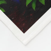 ADOM Neon-Lila-Blatt-Glow-Decke Fleecedecke (Ecke)