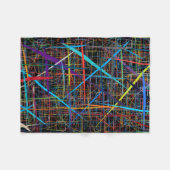 ADOM Neon Lines Abstract Wurfdecke Fleecedecke (Vorderseite (Horizontal))