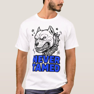 ADOM Nie Gezähmter Wilder Pitbull T-Shirt