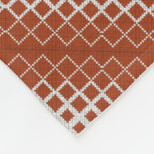 ADOM Orange Halfton-Diagonal-Decke Fleecedecke (Ecke)