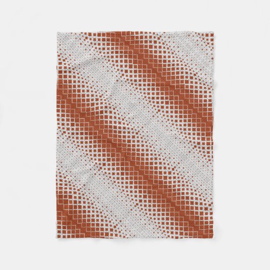ADOM Orange Halfton-Diagonal-Decke Fleecedecke (Vorderseite)