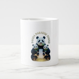 ADOM "Panda-Paradies gefunden" Damen-V-Ausschnitt- Jumbo-Tasse