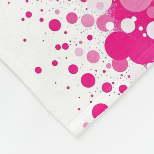ADOM Pink Halftone Symmetry Blanket Fleecedecke (Ecke)