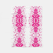 ADOM Pink Halftone Symmetry Blanket Fleecedecke (Vorderseite)