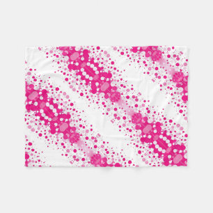 ADOM Pink Magenta Halftone-Decke Fleecedecke
