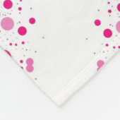 ADOM Pink Magenta Halftone-Decke Fleecedecke (Ecke)