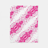 ADOM Pink Magenta Halftone-Decke Fleecedecke (Vorderseite)