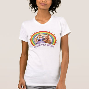ADOM Premium "Follow Your Dreams" Minimalistinnen T-Shirt