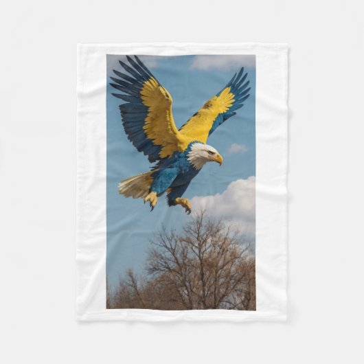 ADOM Premium Majestic Eagle Wurfdecke Fleecedecke (Vorderseite)