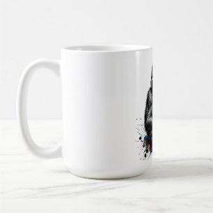 ADOM Premium "Musik Gorilla" Minimalistischer Lang Kaffeetasse