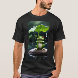 ADOM Premium Regenfrosch-Grafik Herren T-Shirt