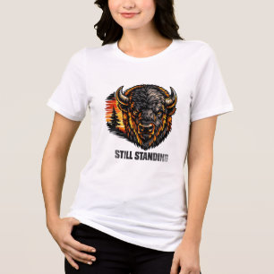 ADOM Premium "Still Standing" Minimalist Damen T-S Tri-Blend Shirt