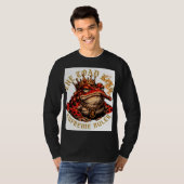 ADOM Premium "Toad King" Minimalist Grafik Longsle T-Shirt (Vorne ganz)