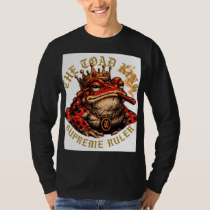ADOM Premium "Toad King" Minimalist Grafik Longsle T-Shirt