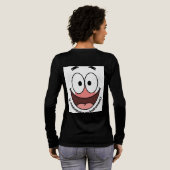 ADOM Premium "Verbreite Freude" Minimalist Longsle Tri-Blend Shirt (Voller Rückseite)