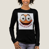 ADOM Premium "Verbreite Freude" Minimalist Longsle Tri-Blend Shirt (Vorderseite)
