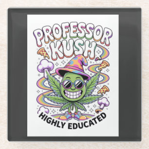 ADOM "Professor Kush" Damen Grafik T-Shirt Glasuntersetzer