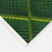 ADOM Quilted Green Texture Throw Blanket Fleecedecke (Ecke)