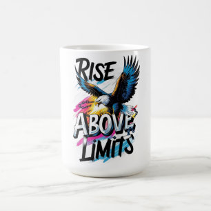ADOM "Rise Above Limits" Damen Grafik T-Shirt Kaffeetasse