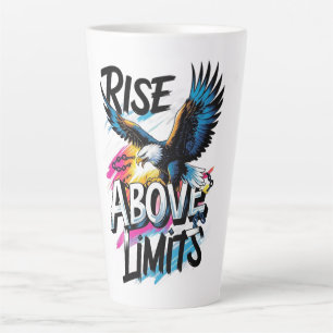 ADOM "Rise Above Limits" Damen Grafik T-Shirt Milchtasse