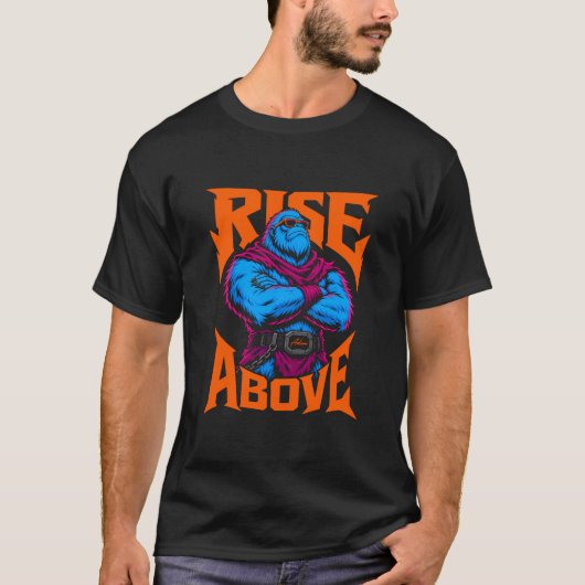 ADOM Rise Above Warrior Design T-Shirt (Vorderseite)