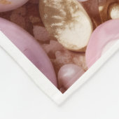 ADOM Rosa und Goldmarmor-Edelstein-Decke Fleecedecke (Ecke)