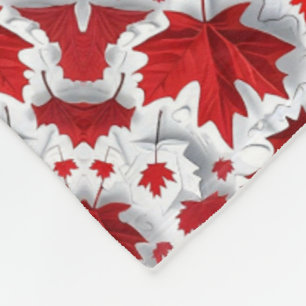 ADOM Rotes Herbst-Ahornblatt-Decke Fleecedecke