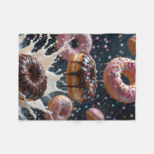 ADOM Schwimmende Donuts Milch Spritzer Decke (Vorderseite (Horizontal))
