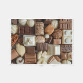 ADOM Sortierte Schokoladen-Treat-Decke Fleecedecke (Vorderseite (Horizontal))