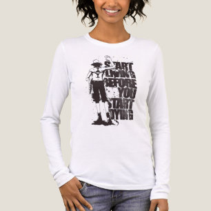 ADOM "Start Living" Damen Grafik Langarm T-Shirt Tri-Blend Shirt