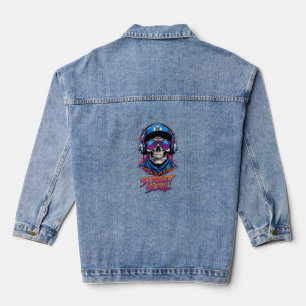 ADOM "Street Soul" Damen Langarm Grafik T-Shirt Jeansjacke